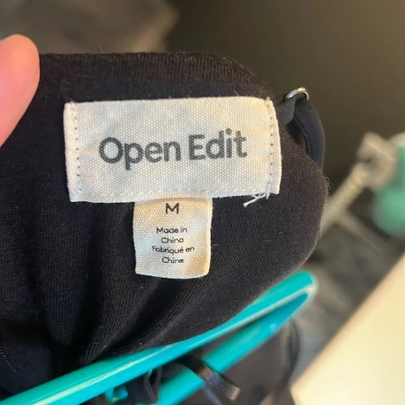 1 hour sale. Open Edit, black dress, Medium, worn twice - Picture 3 of 8